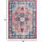 Boho Vintage Medallion Rug – Washable Floral Print, Low-Pile, Non-Slip Soft Carpet for Dining Room, Office, Bedroom-1394296653