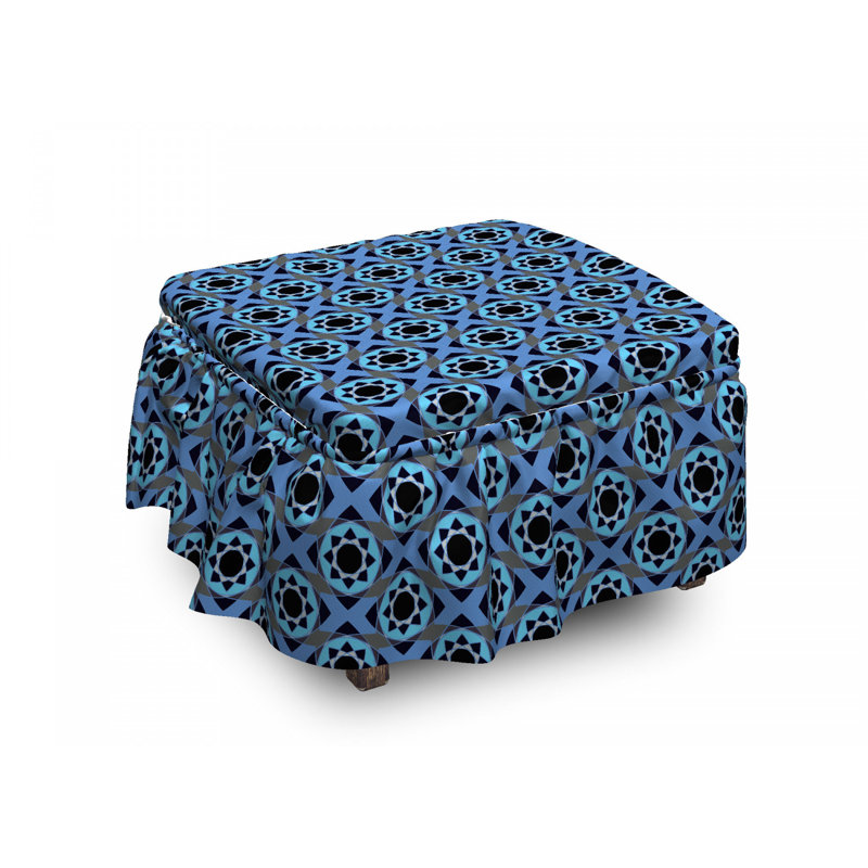 Housse pour repose-pieds mandala motifs star