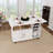 Multi-Functional Kitchen Island With Storage Shelves, Wheels, And Dual Drop Leaf-69535133