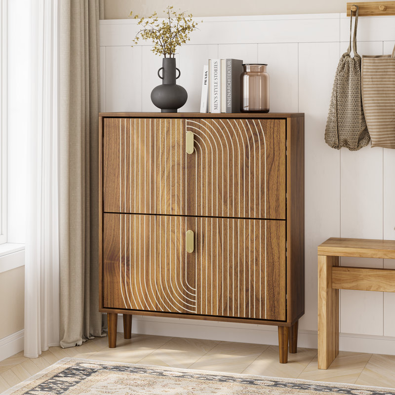 20 Pair Shoe Storage Cabinet, 95.76cm H x 80.01cm W x 23.88cm D