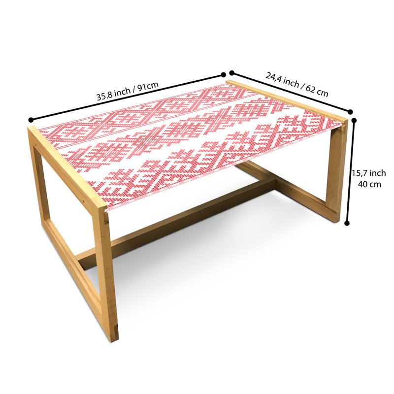 Jacari Sled Coffee Table, 90cm H x 62cm W x 40cm D