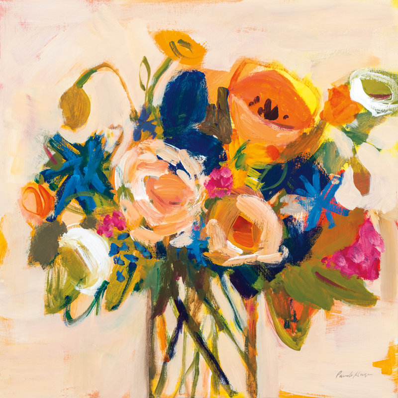 Boho Blooms by Pamela Munger - Wrapped Canvas Painting, 122cm H x 122cm W