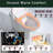 Luxury Toilet With Pulsating Wash, Led Display - White Smart Adjustable Temp Heated Seat & Auto Flush