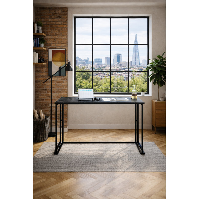 Tara 120 cm Wide Metal Base Desk , Black