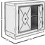 Armoire décorative cloutée à 2 portes-25359499