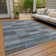 Machine Washable Indoor/Outdoor Claudian ACN1628 Blue Rug