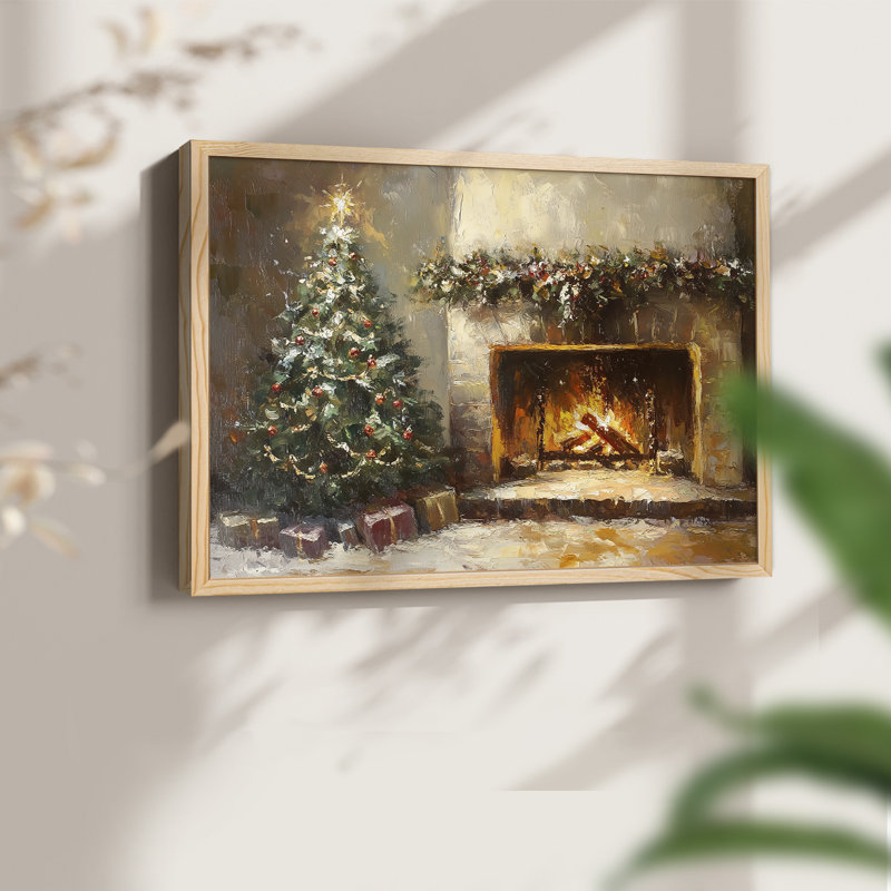 Chirstmas Art-CCCVI -Framed Print - Restickable, H 8 po x l 10 po, Naturel