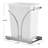 Glidez Chrome-Plated Steel Pull-Out/Slide-Out Discreet Single Plastic Trash Can for Under Cabinet Use - Fits Standard Size Cabinet-86528841-97828357