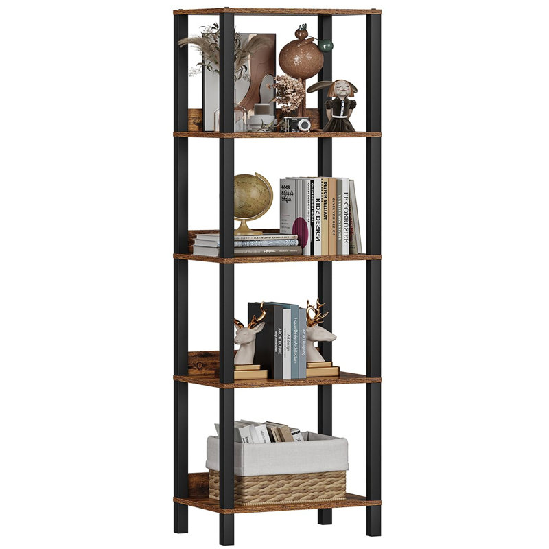 Anglim 140cm H x 40cm W Metal Standard Bookcase