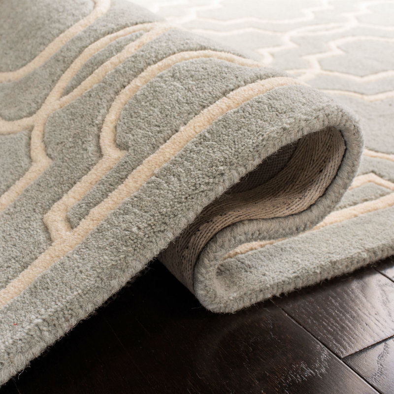 Carolene Hand Tufted Wool Geometric Rug, Rectangle 6' x 9'