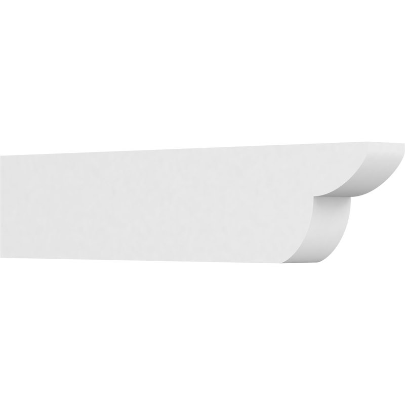4"W x 8"H x 36"L Standard Crestline Architectural Grade PVC Rafter Tail, 8"H x 4"W x 36"D
