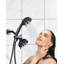 Robinet de baignoire et de douche à poignée simple à 7 jets avec douche à main (valve incluse)-104553608