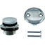 14" Black Polypropylene Tip-Toe Bathtub Leg Drain Assembly with Two-Hole Overflow-98016184