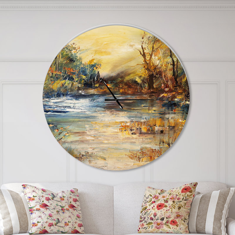 Horloge murale traditionnelle Swigart Farmhouse Designart, Surdimensionné