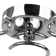 Tsuguko 3-Light 45cm Chrome Silver Semi Flush Mount Ceiling Light