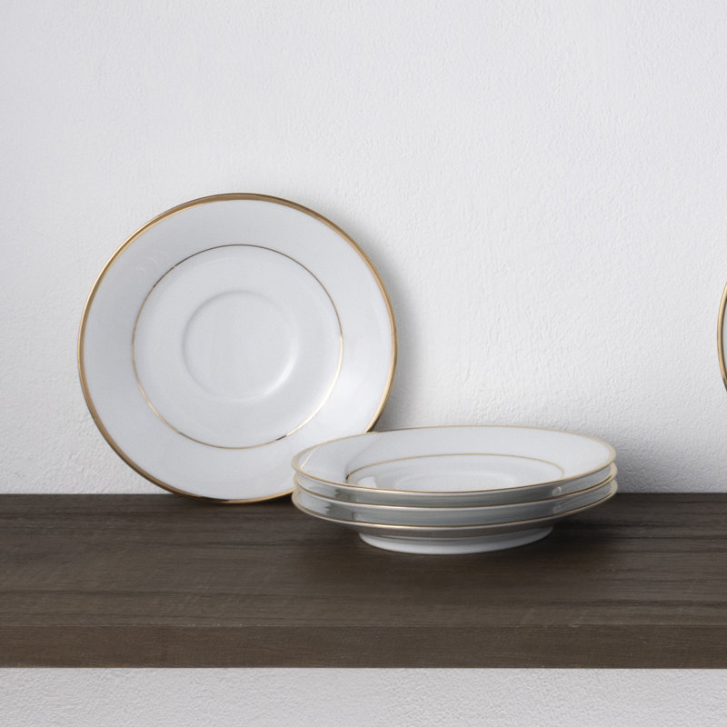 Ensemble de 4 soucoupes Noritake Heritage, 6 po