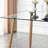 Glass Credenza Desk