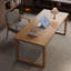 Bureau rectangulaire brun en bois massif-108516528
