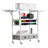 Rolling Craft Cart and Storage Table 14 Vinyl Roll Holders 2 Drawers Foldable