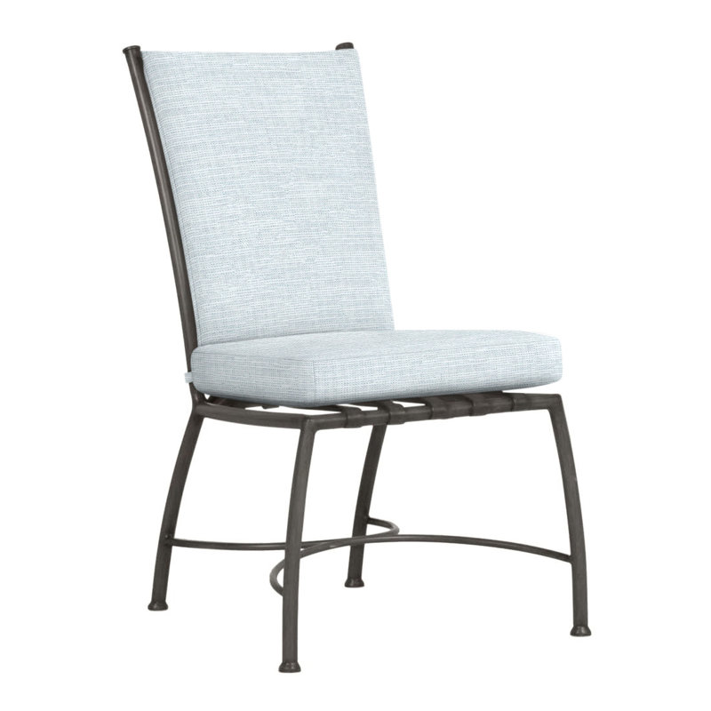 Chaise d'appoint en aluminium Majorca, Pas de soudure, Ciel de papier
