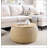Round Ottoman Comfortable choice, multiple functions, classic design, and cozy corners Set with Storage, 2 in 1 combination, Round Coffee Table-1230290954