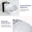 Lavabo de salle de bain ovale blanc en céramique 16,3 po x 13,2 po Davivy