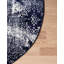 Tapis rond rond Oneita Ikat Sapphire-94661966