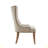 Button Tufted Captain Accent Chair