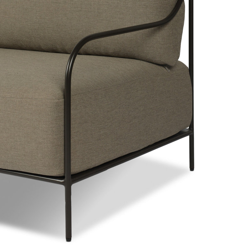 Segovia Outdoor Sofa-78"-Alessi Fawn, Alessi Fawn