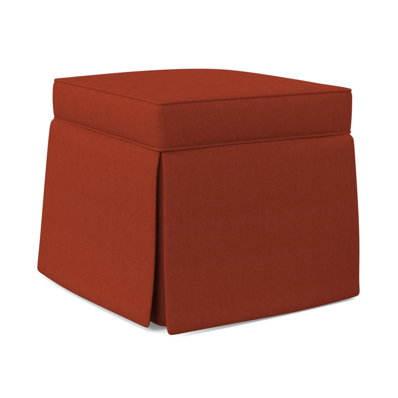 Aria Square Ottoman, Margaret Tangelo Polyester Blend