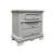 Grey 3-Drawer Nightstand, Nightstand