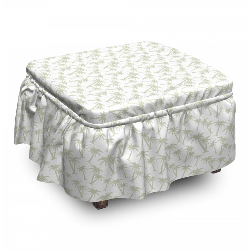 Box Cushion Ottoman Slipcover