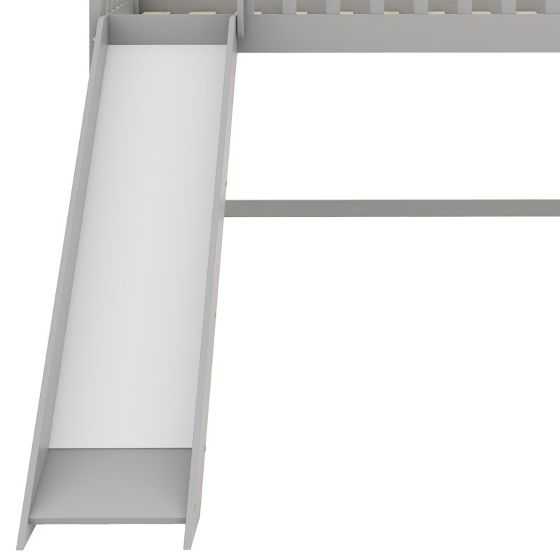 Lit mezzanine pour enfants Jenilyn, Gris