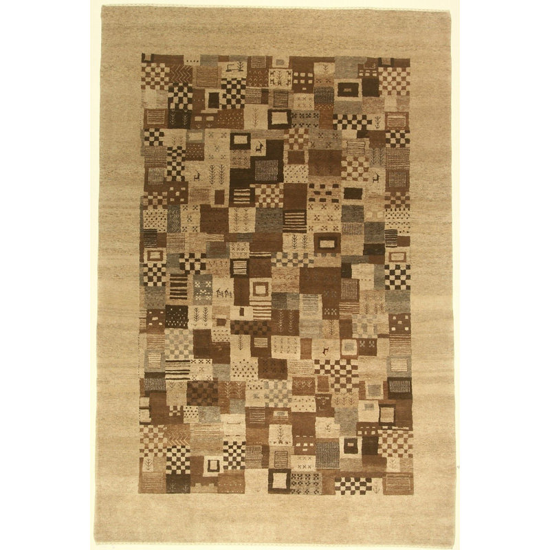 Hand Knotted Geometric Rug