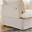 Fauteuil d'appoint surdimensionné de 47,2 po avec port double, base et accoudoirs de conception moderne, coussins décoratifs, siège profond et large, canapé simple confortable semblable à un nuage, fauteuil en chenille pour le salon et l’appartement-620095746