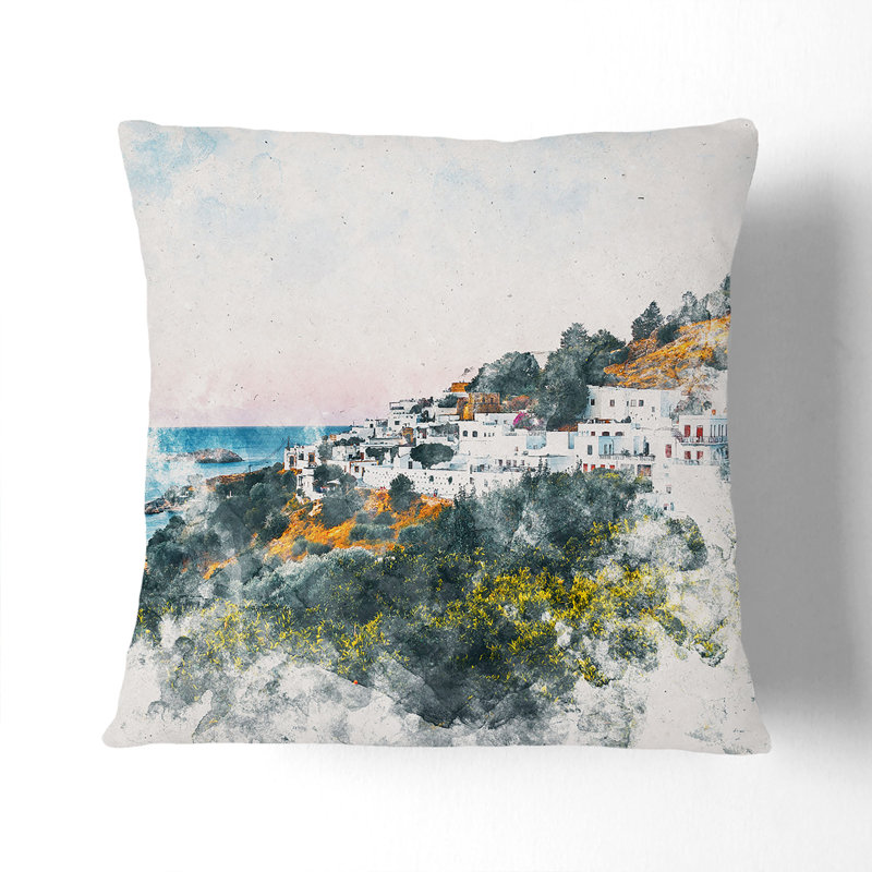 Square Throw Cushion, 55cm H x 55cm W x 20cm D