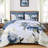 7-Piece Large-Scale Floral Comforter Set Vintage Botanical Print Duvet Cover Set Bed in a bag-122608132-122608128