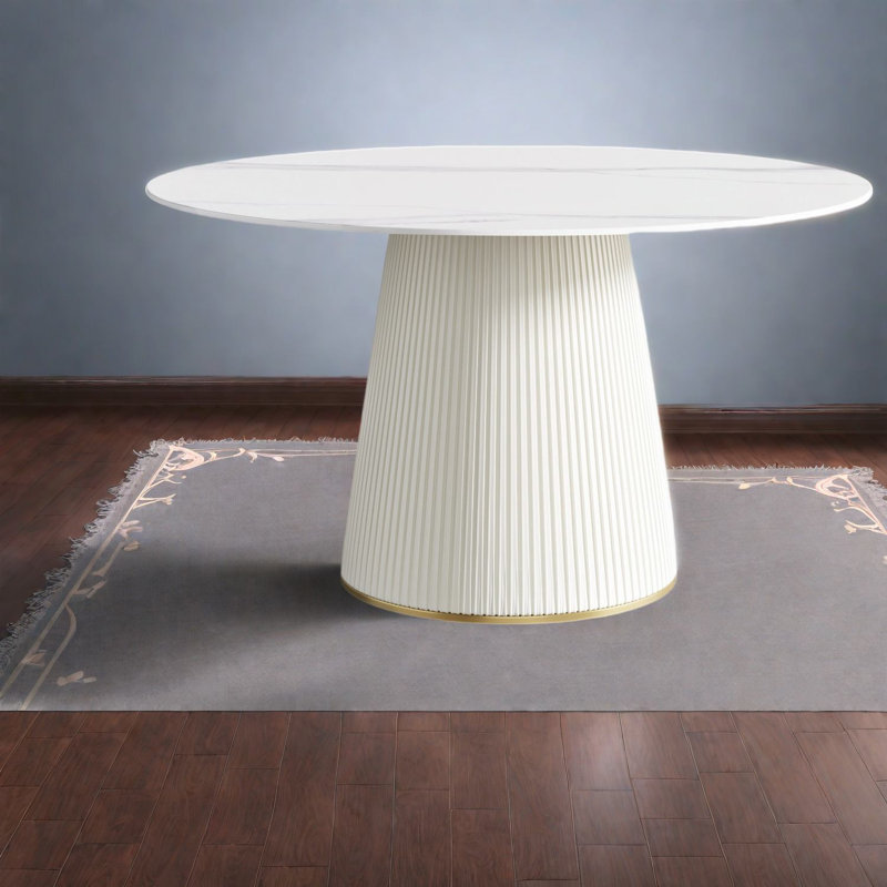 Table de salle à manger en pierre frittée de qualité supérieure, conception moderne pour la maison
