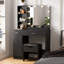 35.4'' Wide Vanity Set with Stool and Mirror-1158188598