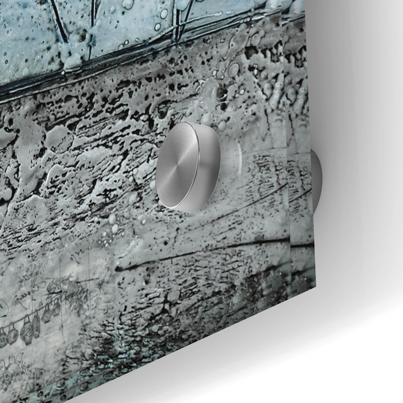  «A Route Of Silver» par Britt Hallowell, art mural en verre acrylique, 48 po x 24 po, H 24 po x l 48 po
