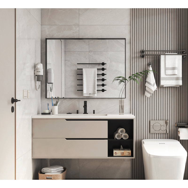 Metal Rectangle Wall Mirror, 24" x 36"