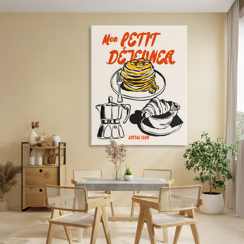 My My Pancakes Spread Canvas, conception par The Prints Vibe, 48 x 36