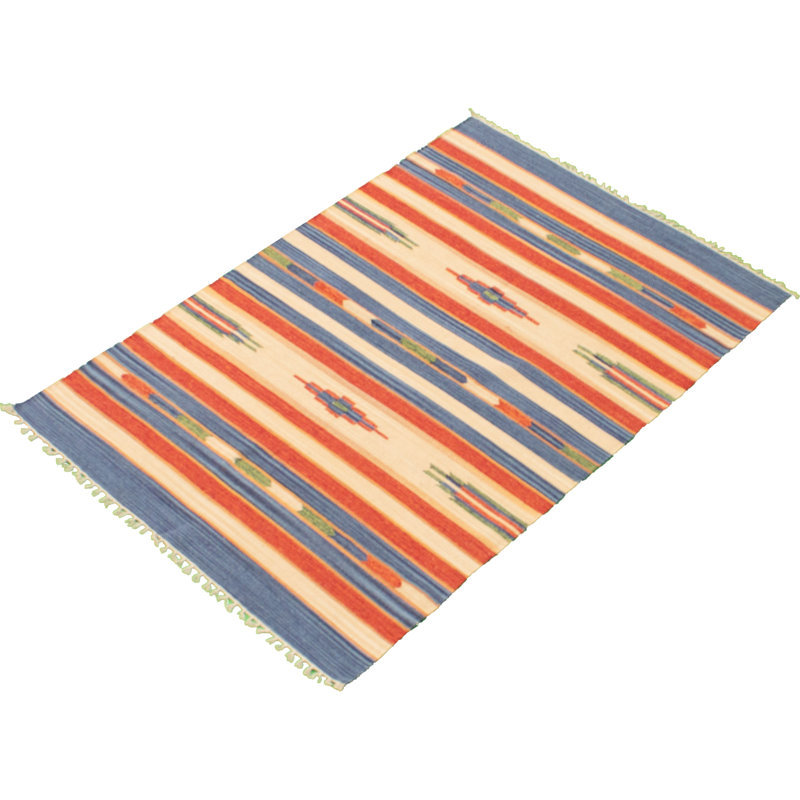 Wool Oriental Indoor Rug, Rectangle 4' x 5'10"