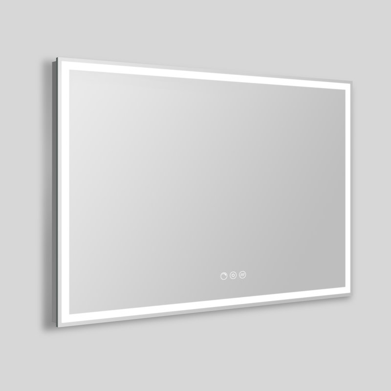 Streamline Rectangular Frameless LED Bathroom Vanity Mirror with Defogger, Dimmability, Color Temperature Change