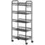 HOMCOM 5 Tier Utility Rolling Cart