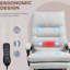 Chaise de bureau en microfibre à massage inclinable chauffant et repose-pieds réglable pour un confort et un soutien ultimes-1278816549