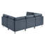 Canapé modulaire rembourré avec pieds en métal-220283289