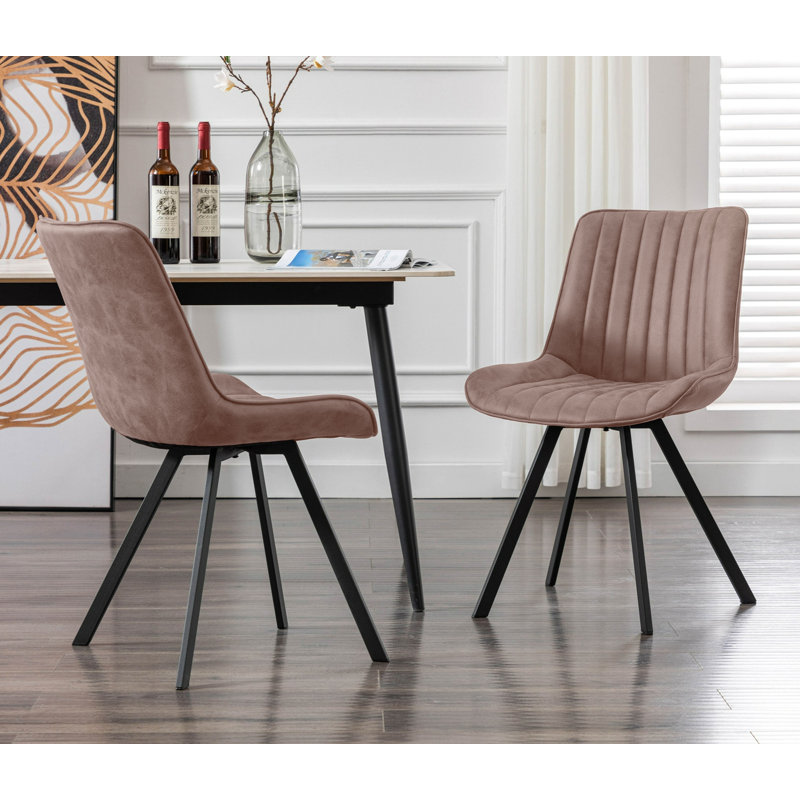 Gracija 18.52'' H Upholstered Side Chair, Light Brown