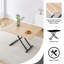 La table élévatrice multifonctionnelle moderne et minimaliste avec un plateau de table MFC de 0,8 pouce et des pieds en métal noir peut être utilisée comme coiffeuse, table basse, table de salle à manger et bureau.  LT-10055