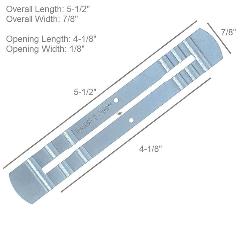 Steel Anti-Wobble Bed Rail Shims Set of 6